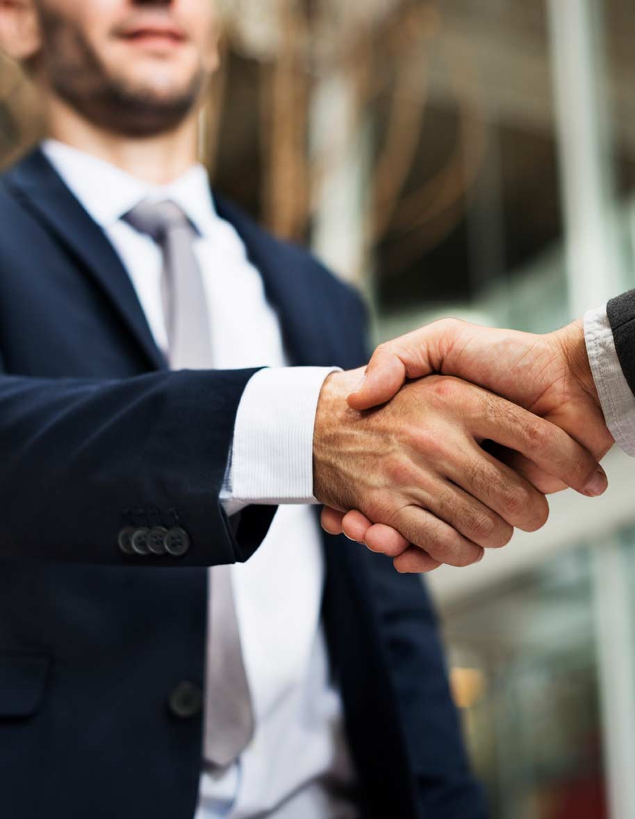 Business handshake